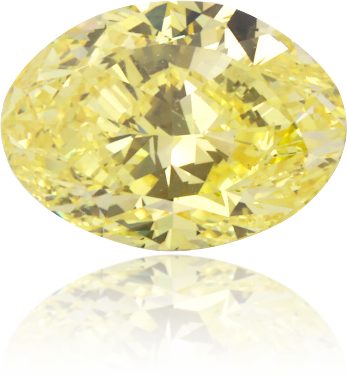Natural Yellow Diamond Oval 1.04 ct Polished