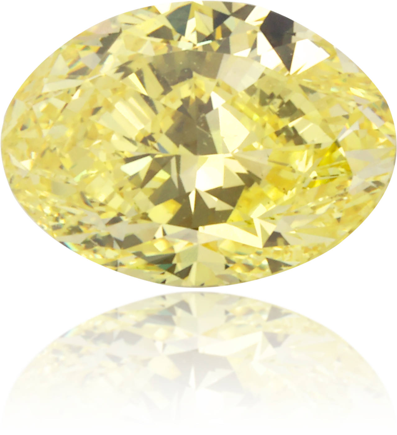Natural Yellow Diamond Oval 1.04 ct Polished