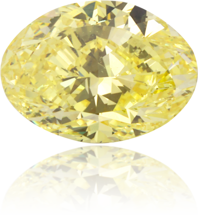 Natural Yellow Diamond Oval 1.04 ct Polished