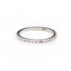 White Eternity Ring with a Pink Touch