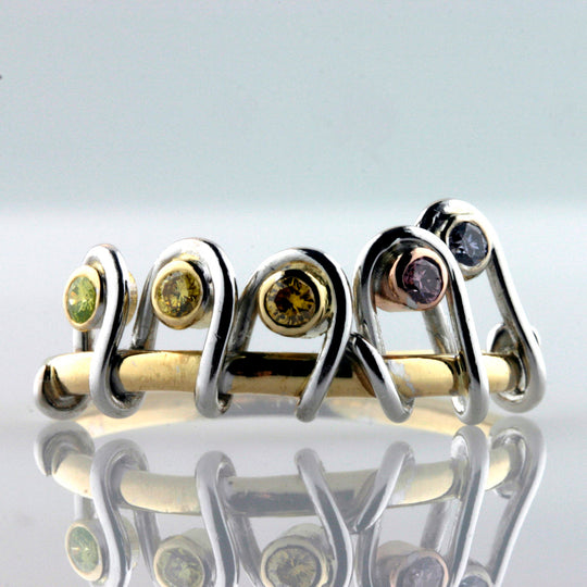 Natural Color Diamonds Ring