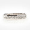 Half Channel Band with White Diamonds