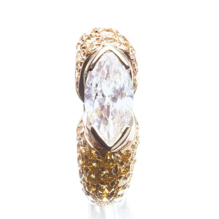 Marquise White Diamond Ring