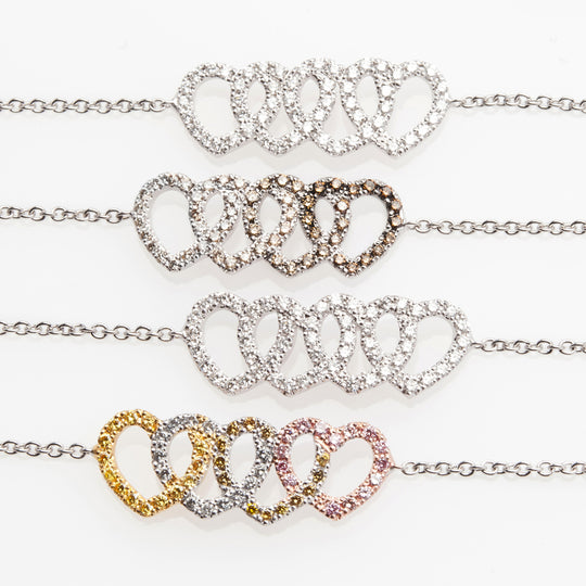 Heart Diamond Bracelets