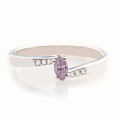 Lavender Purple Diamond Ring