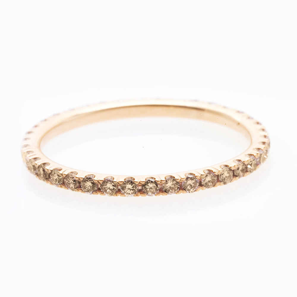 Champagne Diamond Eternity Ring