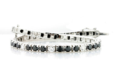 Black and White Eternity Bracelet