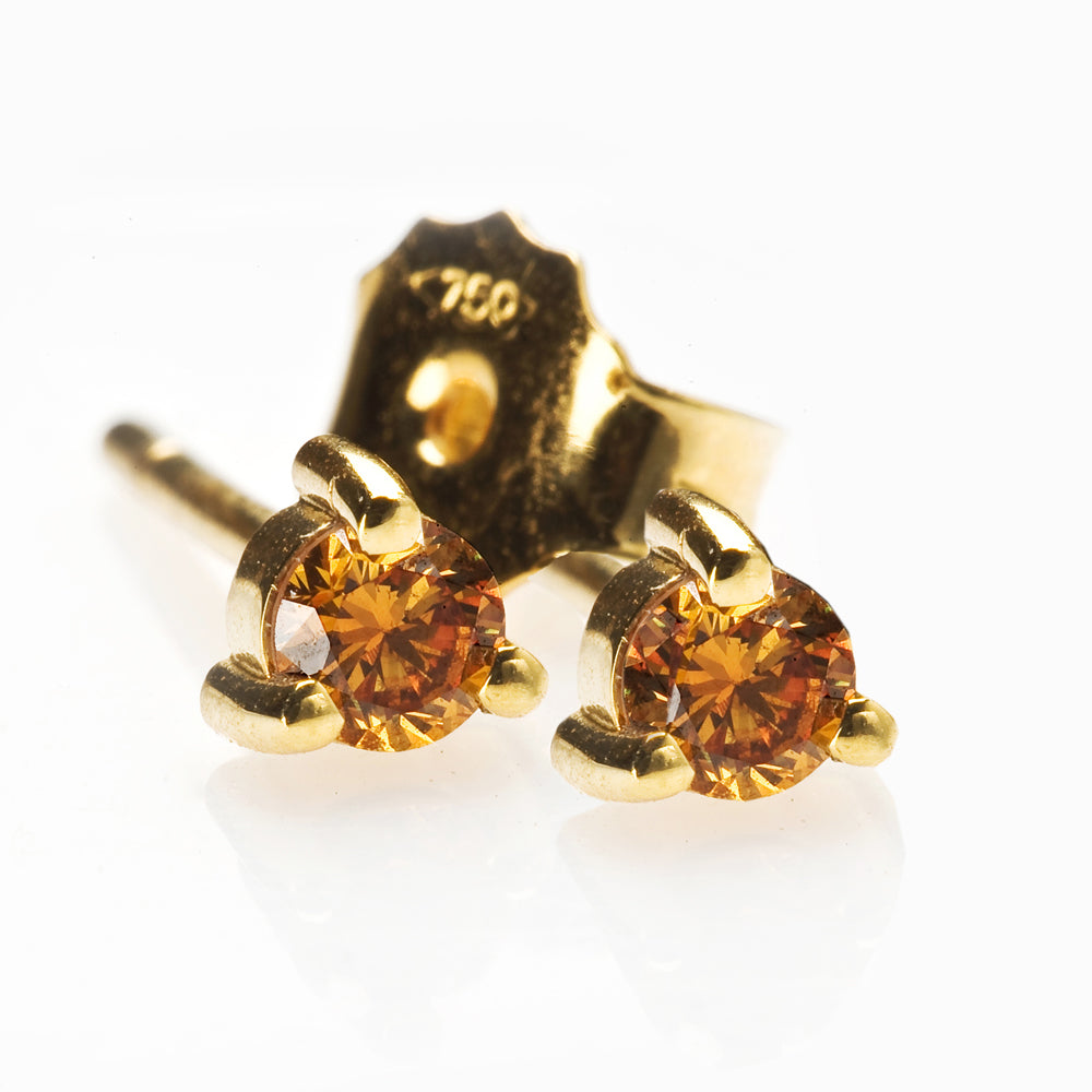 Cognac Diamond Earrings