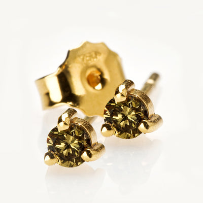 Olive Diamond Studs