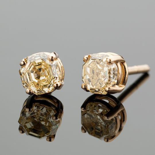 Yellow Diamonds Earrings