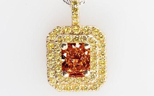 Cognac Diamond Pendant