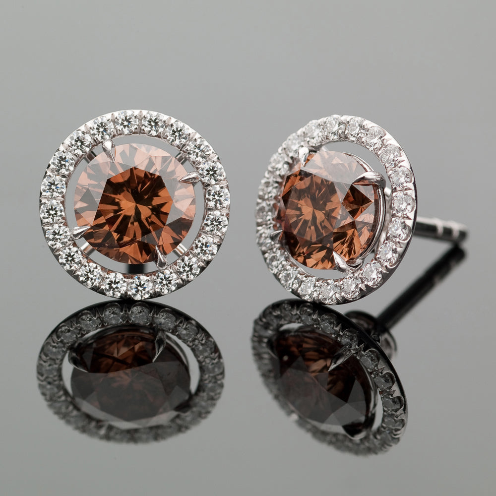 Mens chocolate sale diamond earrings