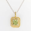 Lime Green Diamond Pendant