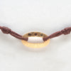 Brown and Golden Friendship Bracelet with Diamonds