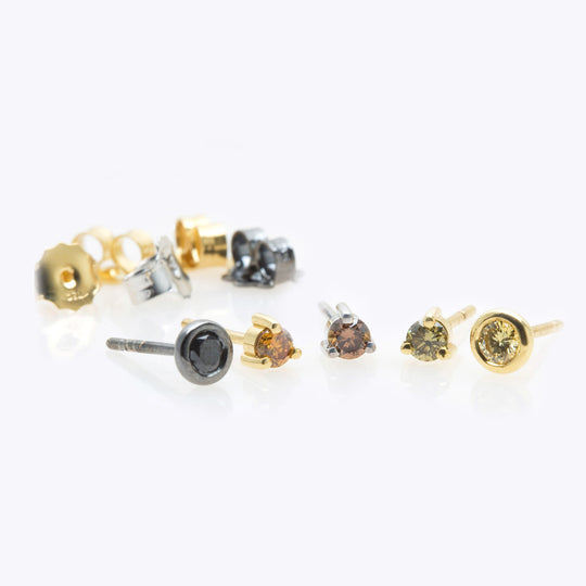 Natural Color Diamonds Earrings