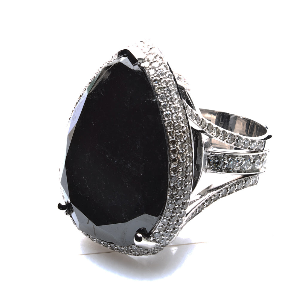 Stunning Black Diamond Ring