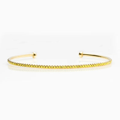 Vivid Yellow Cuff Bracelet