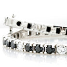 Black and White Eternity Bracelet